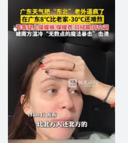 <strong>广东的冷要把老外逼疯了</strong>