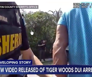 <strong>“老虎”伍兹被捕画面曝光</strong>